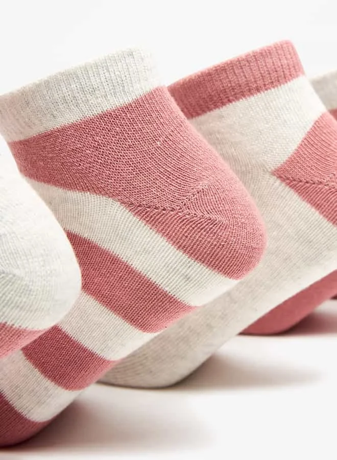 فلورا بيلا من شو إكسبرس Girls Colourblock Ankle Length Socks - Set of 5