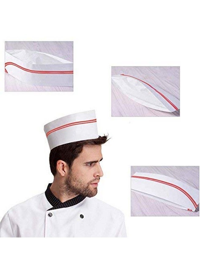 Tbestmax Tbestmax 40 PCS Disposable Soda Jerk Paper Cap, Chef Hat for Restaurant Party - Image 3