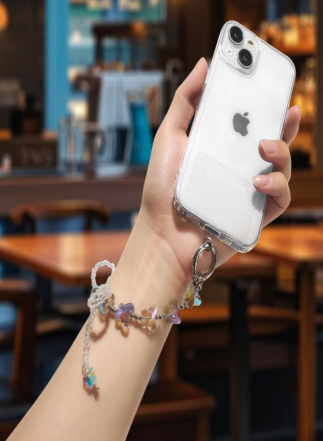 QIUTIMIY Crystal Beaded Phone Wrist Strap for Women,Phone Charm Cellphone Layard Chain with Tether Tab(Style 12) - Image 4