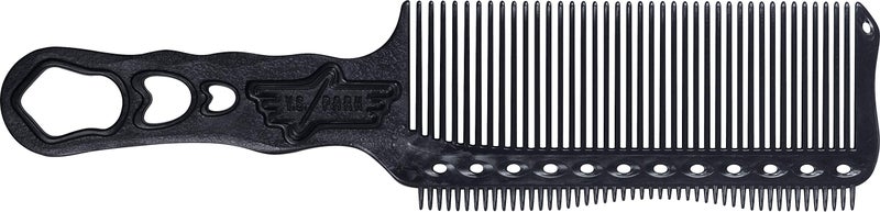 Y.S.Park YS Park 282 Flattop Comb Slim Type with Teeth, YS-S282T, Carbon Black - Image 2