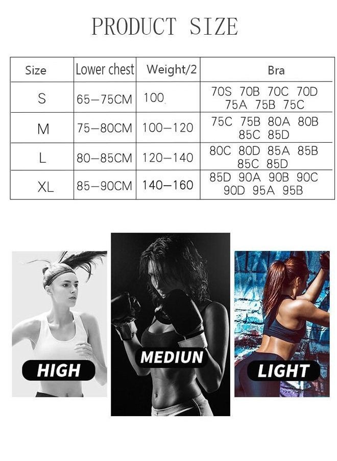 DUNISO - Women's Zip Front Sports Bra Active Yoga Girl Sports Bras Wirefree Lightweight Comfort Bra with Adjustable Strap for Yoga Running L - Image 1