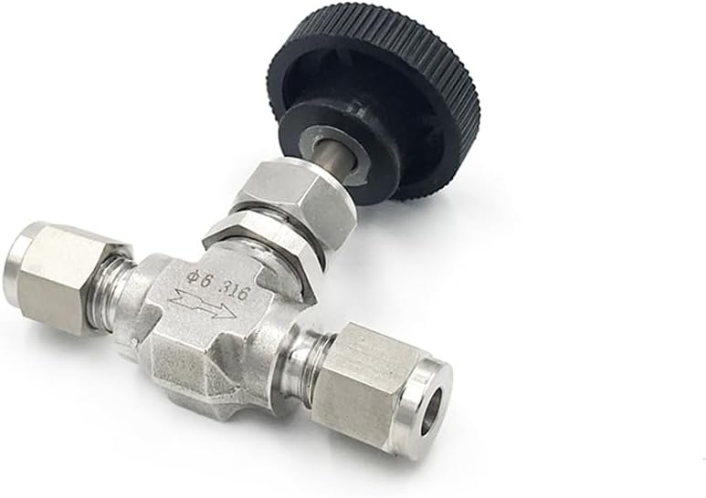 صمام إبرة ضغط من الفولاذ المقاوم للصدأ 316، حجم 3، طول 175 مم، تحكم في التدفق، ضغط 3000 رطل لكل بوصة مربعة - Image 1