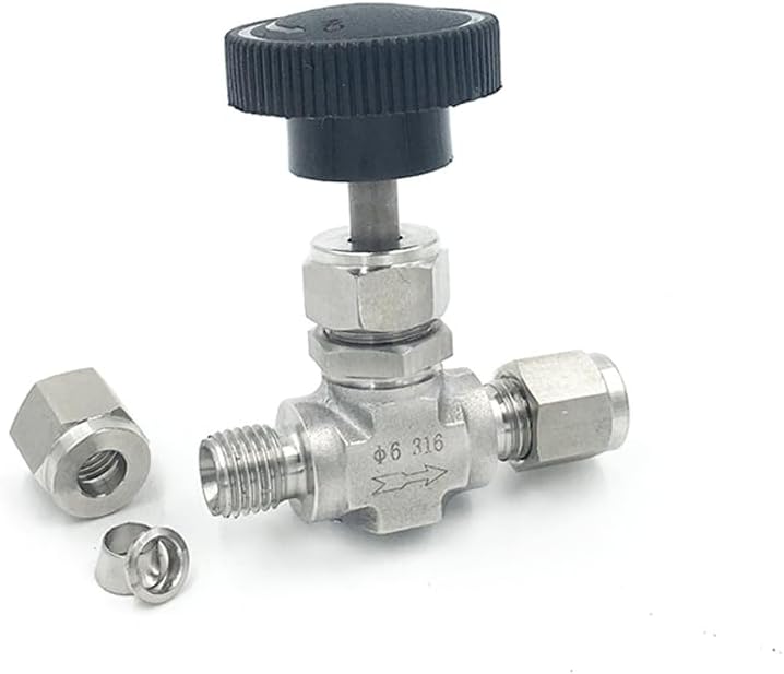 صمام إبرة ضغط من الفولاذ المقاوم للصدأ 316، حجم 3، طول 175 مم، تحكم في التدفق، ضغط 3000 رطل لكل بوصة مربعة - Image 5