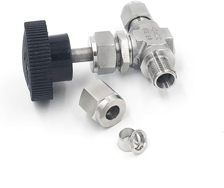 صمام إبرة ضغط من الفولاذ المقاوم للصدأ 316، حجم 3، طول 175 مم، تحكم في التدفق، ضغط 3000 رطل لكل بوصة مربعة - Image 3