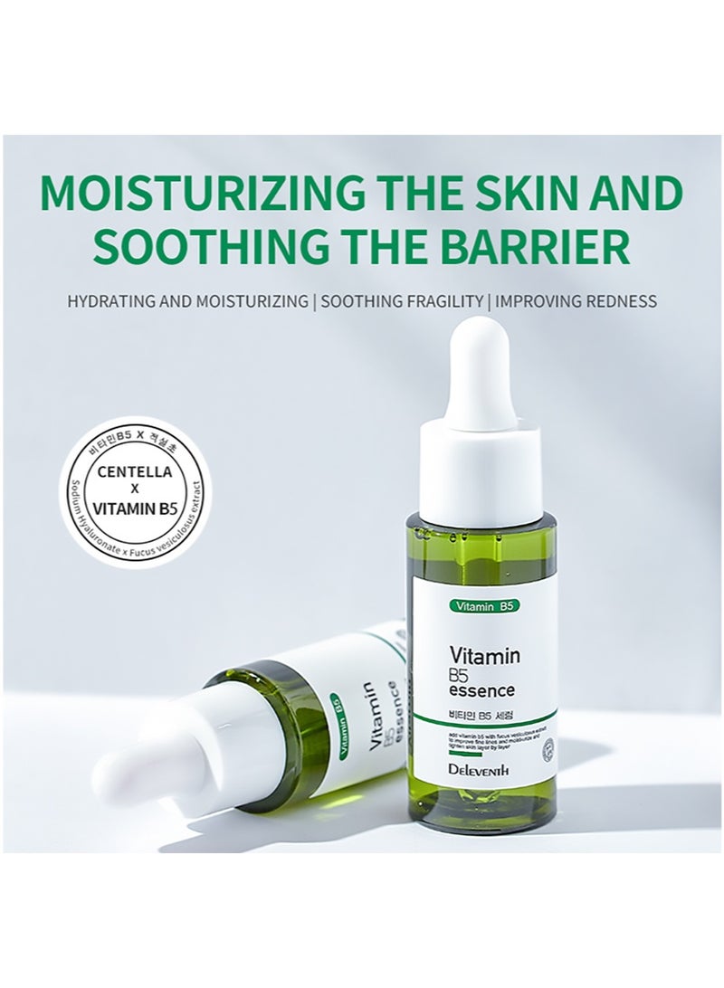 DEleventh Korean Brand Vitamin B5 Essence 30ml / Hydrate and Soothe Skin, with Centella Asiatica, Sodium Hyaluronate, and Ceramide NP for a Calm, Nourished, and Radiant Complexion - Image 2