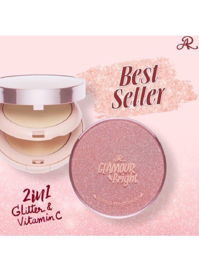 AR بودرة جلامور برايت 2 في 1 مع جليتر وفيتامين C كاملة - Image 2