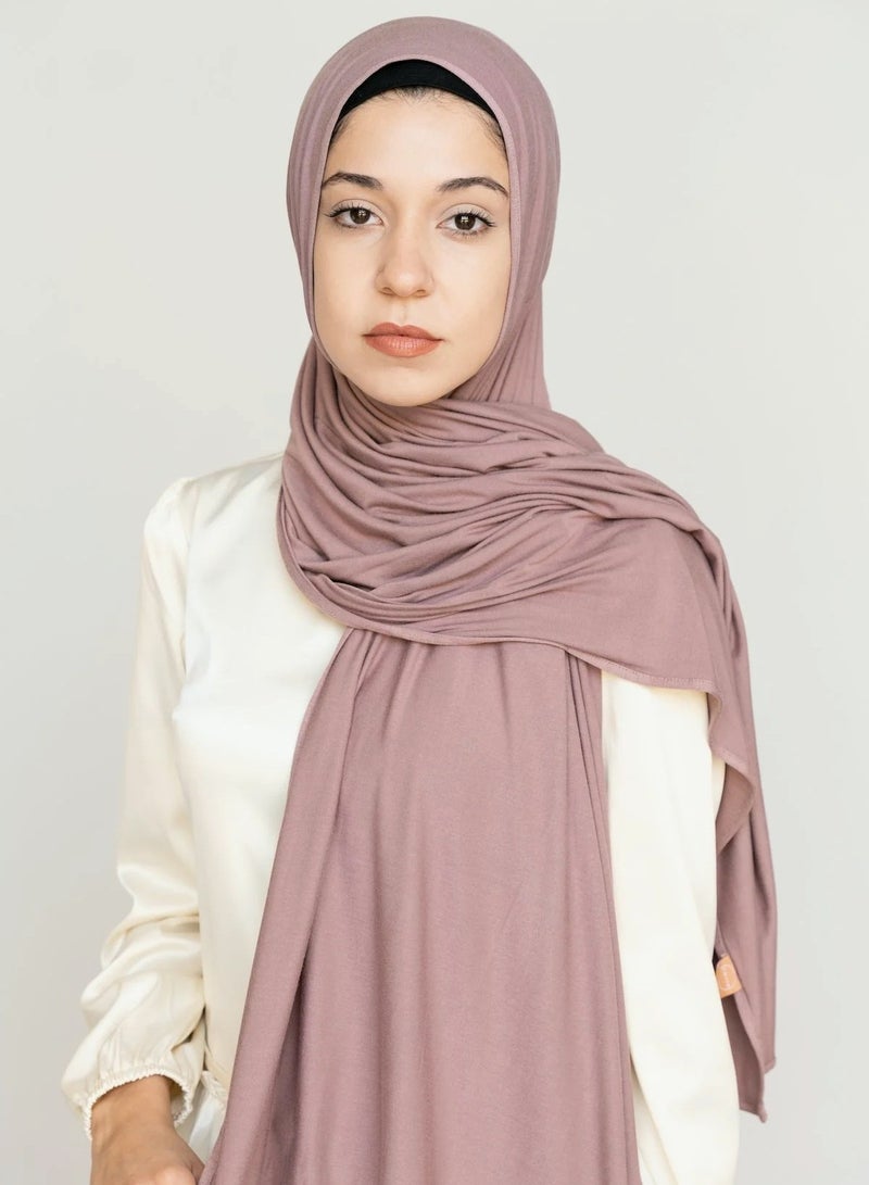 Perfectory PERFECTORY Soft Stretch Jersey Hijabs, Effortless Style and Comfort, Curated Collection- Mauvelous 