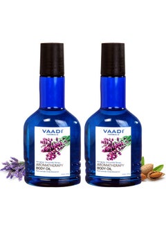 VAADI HERBALS Aromatherapy Body Oil Lavender And Almond Oil 110Ml X 2  - Image 1