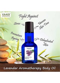 VAADI HERBALS Aromatherapy Body Oil Lavender And Almond Oil 110Ml X 2  - Image 4