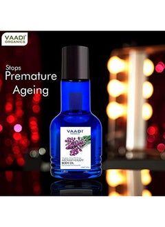 VAADI HERBALS Aromatherapy Body Oil Lavender And Almond Oil 110Ml X 2  - Image 3
