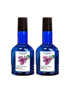 VAADI HERBALS Aromatherapy Body Oil Lavender And Almond Oil 110Ml X 2  - Image 2