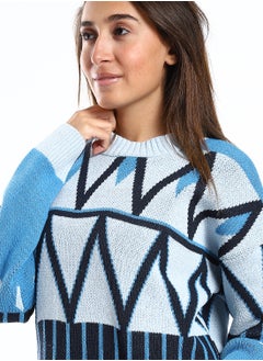 Caesar Wool women Pullover With Multi Design  - Image 3