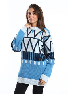 Caesar Wool women Pullover With Multi Design  - Image 2