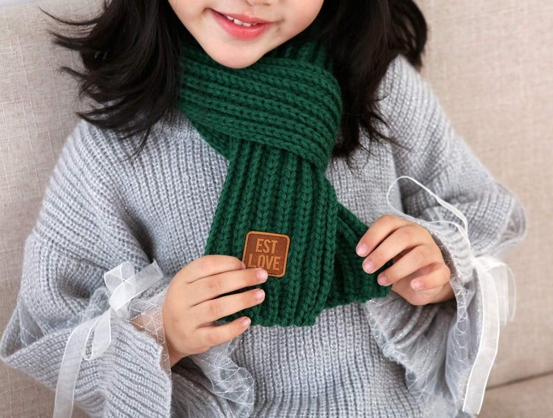 Levao Kids Winter Knitted Warm Scarf Boys Girls Toddlers Solid Color Soft Scarfs Neck Warmer - Image 4