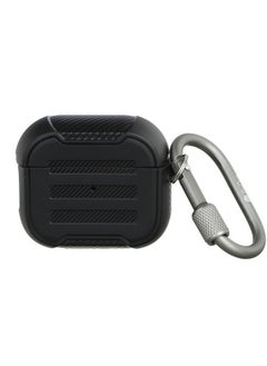 ProOne ProOne Pro Case 3 Protective Case for AirPods 3 – Drop Protection, Impact-Resistant TPU, Lightweight with Metal Ring, Carabiner & Adhesive Backup  - Image 1