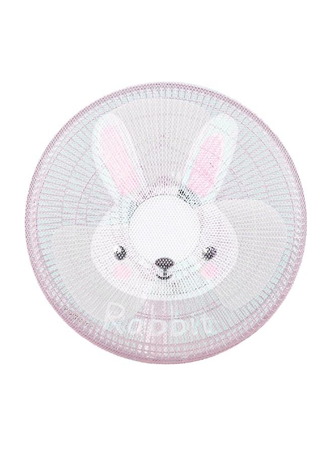 Thoraya Round Electric Fan Guard Dust Cover for Pedestal Fan Summer Washable Dustproof Safety Fan Cover Net Mesh for Kids Bunny S 40cm / 15.7in  - Image 1