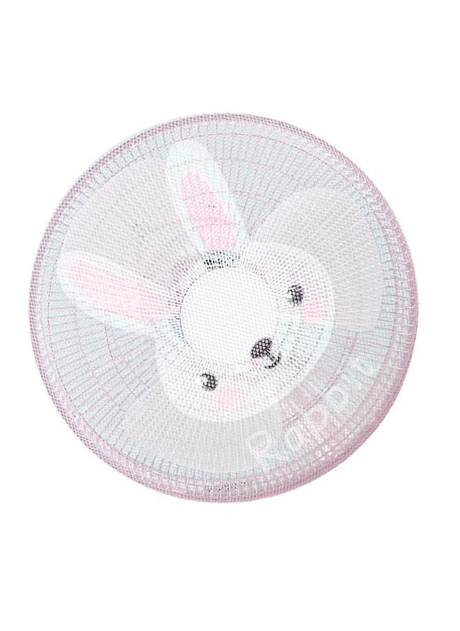 Thoraya Round Electric Fan Guard Dust Cover for Pedestal Fan Summer Washable Dustproof Safety Fan Cover Net Mesh for Kids Bunny S 40cm / 15.7in  - Image 2