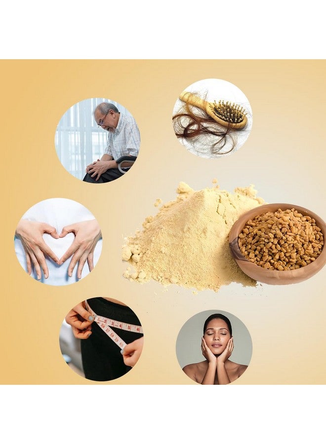 ميناتور مسحوق الحلبة العضوي المعتمد من وزارة الزراعة الأمريكية (TRIGONELLA FOENUM) (طبيعي 100%، مزروع عضويًا) (227 جم / (1/2 رطل) / 8 أونصات) - كيس قابل لإعادة الإغلاق بسحاب - Image 2