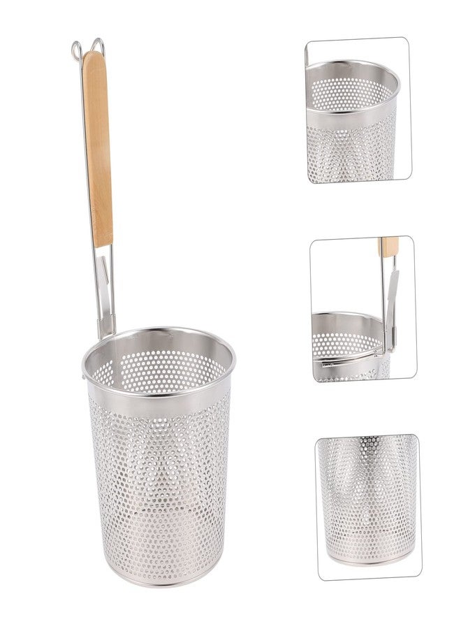 SHOWERORO Stainless Steel Cook Noodle Spoon Fine Mesh Strainer for Ramen Pasta and Vegetables Easy to Clean Ideal for Kitchen Cooking - Image 3
