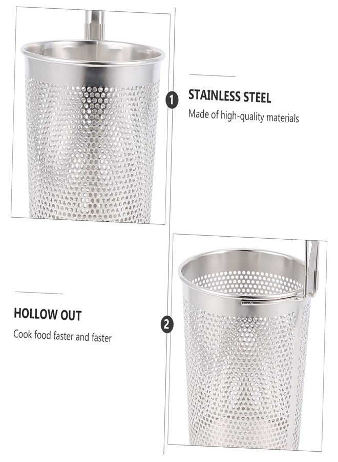 SHOWERORO Stainless Steel Cook Noodle Spoon Fine Mesh Strainer for Ramen Pasta and Vegetables Easy to Clean Ideal for Kitchen Cooking - Image 2
