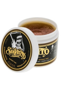 SUAVECITO Suavecito Pomade Firme (Strong) Hold Whiskey Bar Scent 4 oz - Pomade For Men - Medium Shine Water Based Wax Like Flake Free Hair Gel - Easy To Wash Out - All Day Hold For All Hair Styles  - Image 4