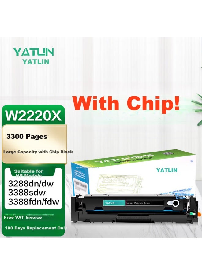 Yatun Compatible With Hp 3388sdw Toner Cartridge, Hp3288dw Toner Cartridge, Hp 3388fdw Printer Toner Cartridge, 3388fdn Toner Cartridge, 3303sdw Toner Cartridge, 3288dn Toner W2220a/x Cartridge