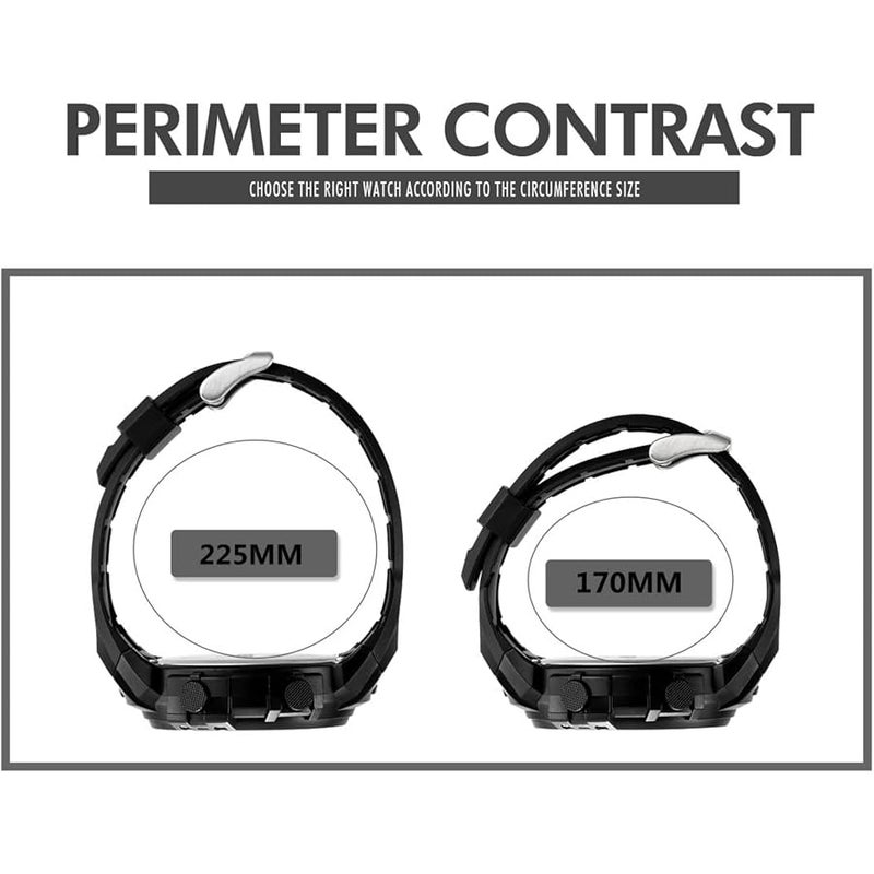 IJAHWRS Mens Digital Watch Sports Outdoor Chronograph Wrist Watches for Men with LED Back Ligh/Alarm/Date Black - Image 5