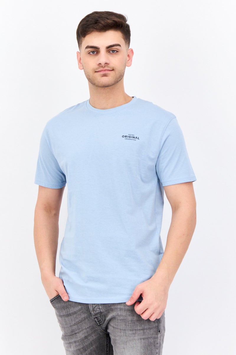 CROSSHATCH Men 7 Pack Crew Neck Short Sleeve Brand Logo T Shirt, Multicolor - Image 2