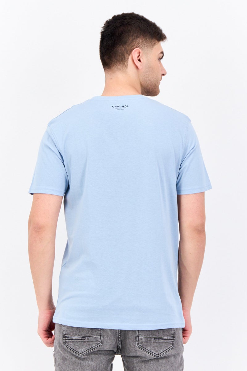 CROSSHATCH Men 7 Pack Crew Neck Short Sleeve Brand Logo T Shirt, Multicolor - Image 3