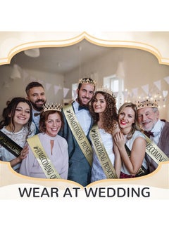 Saintrygo Saintrygo 16 Pcs Halloween Homecoming King and Queen Prince Princess Crown Tiara Court Sash Favors Costume Cosplay  - Image 5