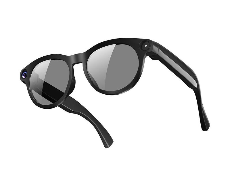 CY05 AI Smart Camera Glasses, 1080P HD Video Recording, AI Translation, ENC Clear Calls, Type-C Charging, Touch & Button Control, Black Frame with Clear Lens and Sunglasses Lens - Image 1