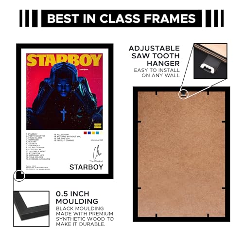 CodersParadise The Weeknd Starboy Wall Art | 8x12 Inch (A4) Framed Poster, Hanging Wall Decor for Bedroom, Living Room & Home, Music Album Artwork - Image 5