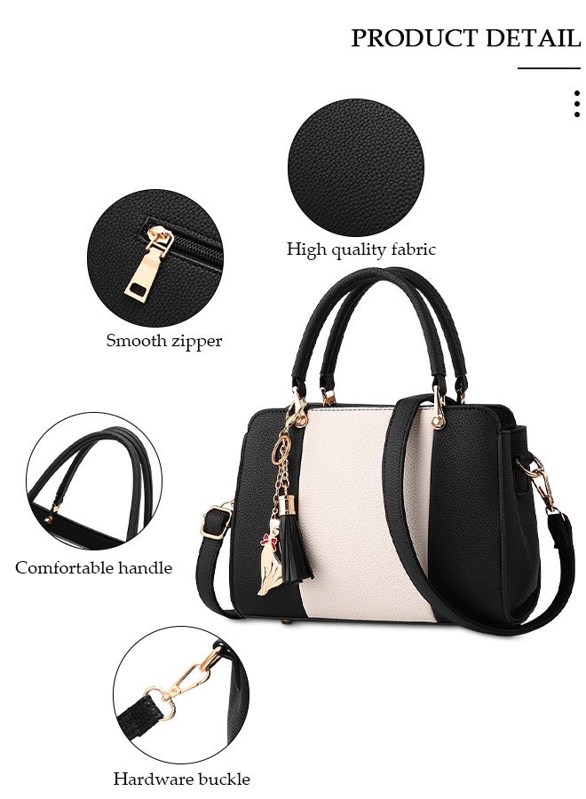 DUNISO Women's Fashion Handbag Faux Leather Crossbody Bag For Women Large Capacity Tote Bags Top Handle Satchel Fashionable Travel Shoulder Bag For Ladies - Image 5