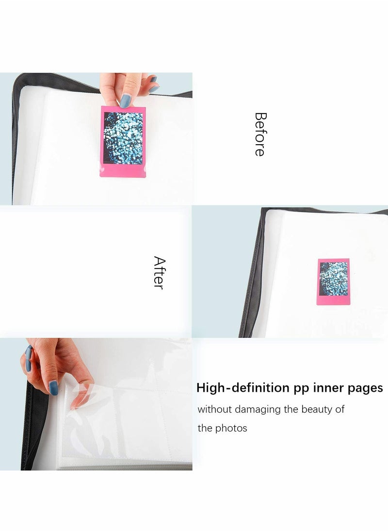 Excefore 540 Pockets Photo Album for Fujifilm Instax Mini 11 90 70 9 8+ 8 LiPlay Instant Camera, Polaroid Snap SnapTouch PIC-300 Z2300 Kodak Smile Printomatic Print Camera (Black)  - Image 4