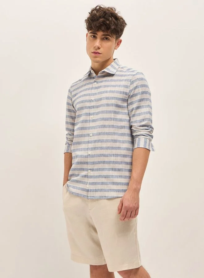 THE BEAR HOUSE Men's Shirt for Casual and Formal Wear | Classic Button-Down Style for Office, Daily Use, Travel, Events & All-Season Outfits | Versatile & Stylish Wardrobe Essential for Every Occasion