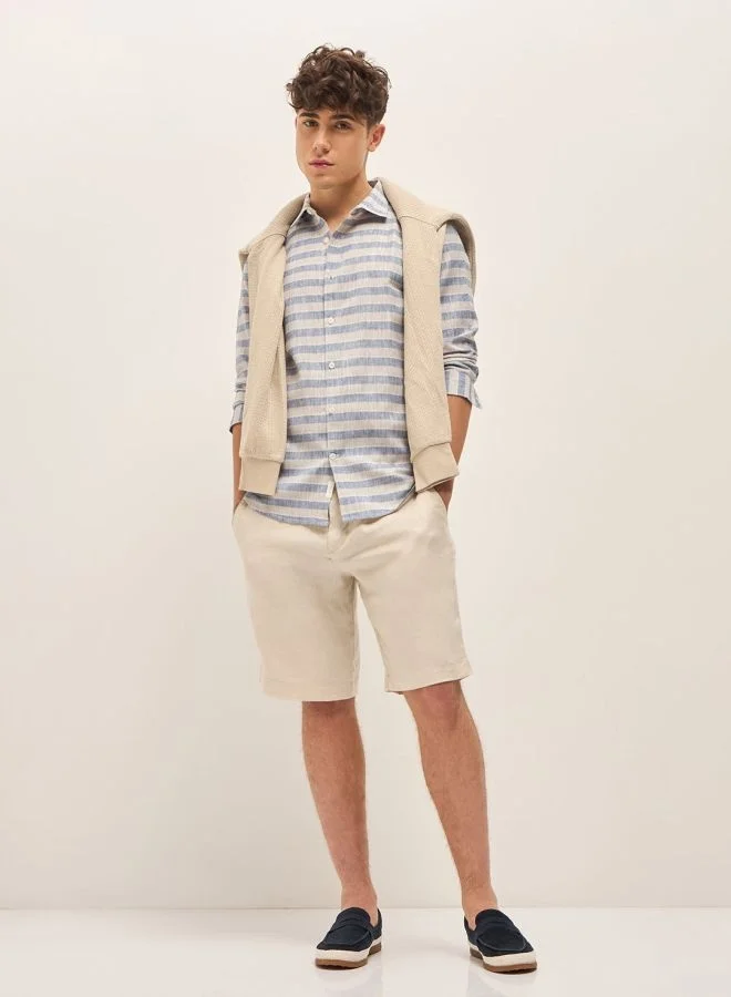 THE BEAR HOUSE Men's Shirt for Casual and Formal Wear | Classic Button-Down Style for Office, Daily Use, Travel, Events & All-Season Outfits | Versatile & Stylish Wardrobe Essential for Every Occasion