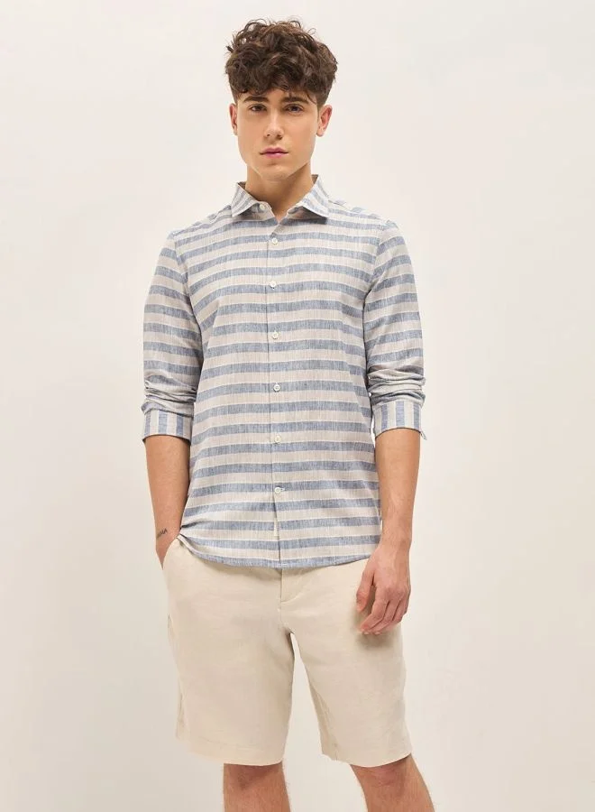 THE BEAR HOUSE Men's Shirt for Casual and Formal Wear | Classic Button-Down Style for Office, Daily Use, Travel, Events & All-Season Outfits | Versatile & Stylish Wardrobe Essential for Every Occasion
