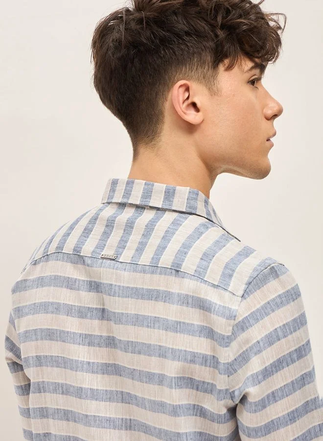 THE BEAR HOUSE Men's Shirt for Casual and Formal Wear | Classic Button-Down Style for Office, Daily Use, Travel, Events & All-Season Outfits | Versatile & Stylish Wardrobe Essential for Every Occasion
