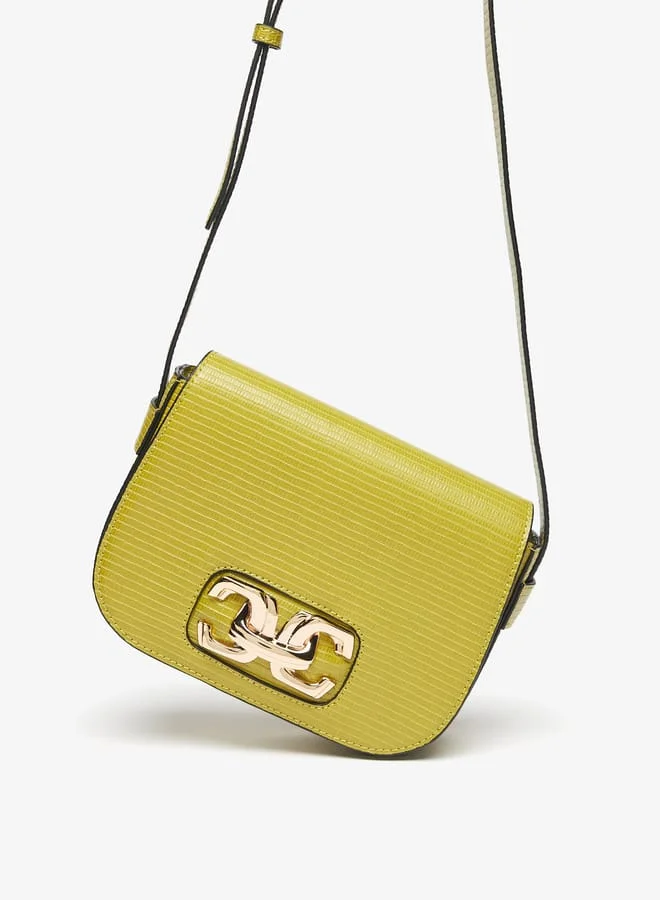 سيليست Women Textured Crossbody Bag with Adjustable Strap