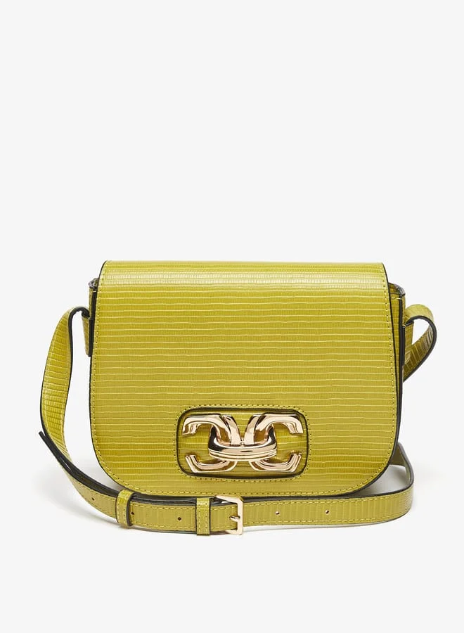 سيليست Women Textured Crossbody Bag with Adjustable Strap