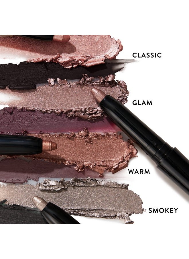 LAURA GELLER NEW YORK Swipe N Line Dual Ended Eyeshadow + Eyeliner Classic (Onyx/Champagne) Cream Eyeshadow & Smooth Glide Eyeliner Waterproof & Crease Free Color  - Image 5