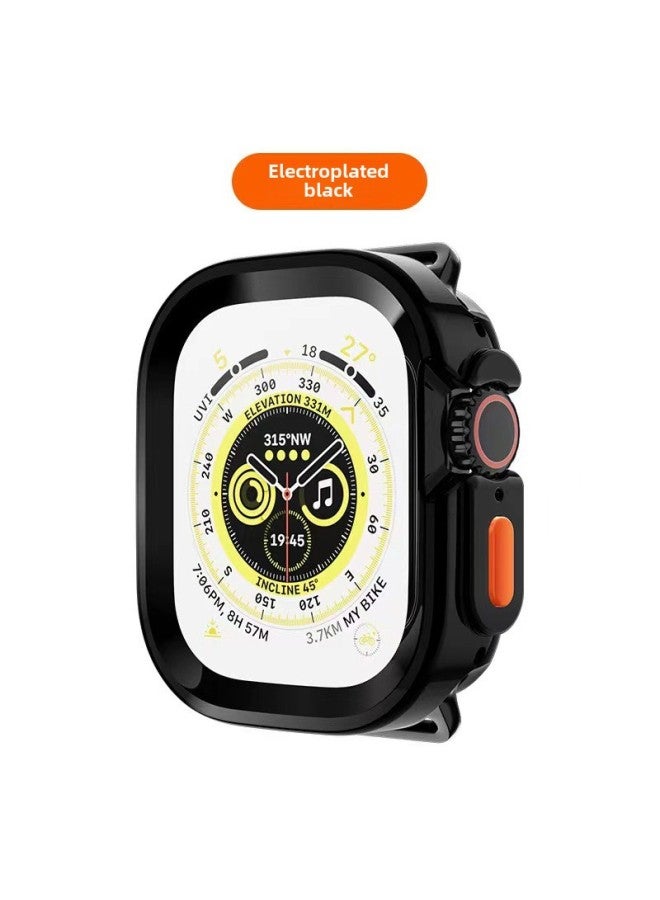Suitable For Apple S10 Watch Case Applewatchs8 Protective Shell Electroplated Tpu Half Bag S9 Drop-resistant Silicone Soft Case-Color:Electroplating -Overall Dimensions:40mm【opp Bag】  - Image 1