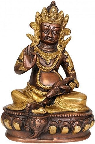 Idol Collections Brass Kubera God of Wealth Statue 7.5 Inches - Image 5