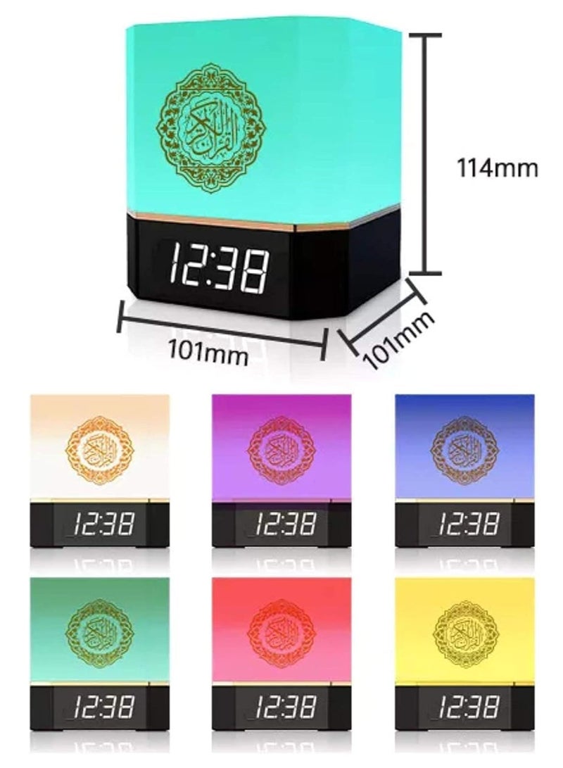 TIGER Complete Quran Speaker with Lamp, Clock, 14 Language Translations, 18 Reciters, Azaan Settings & Mobile App Control – Ideal Islamic Gift for All Ages, Black  - Image 3