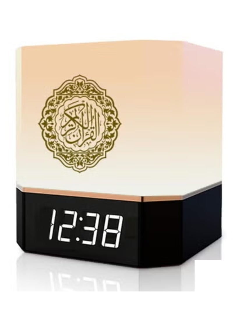 TIGER Complete Quran Speaker with Lamp, Clock, 14 Language Translations, 18 Reciters, Azaan Settings & Mobile App Control – Ideal Islamic Gift for All Ages, Black  - Image 1