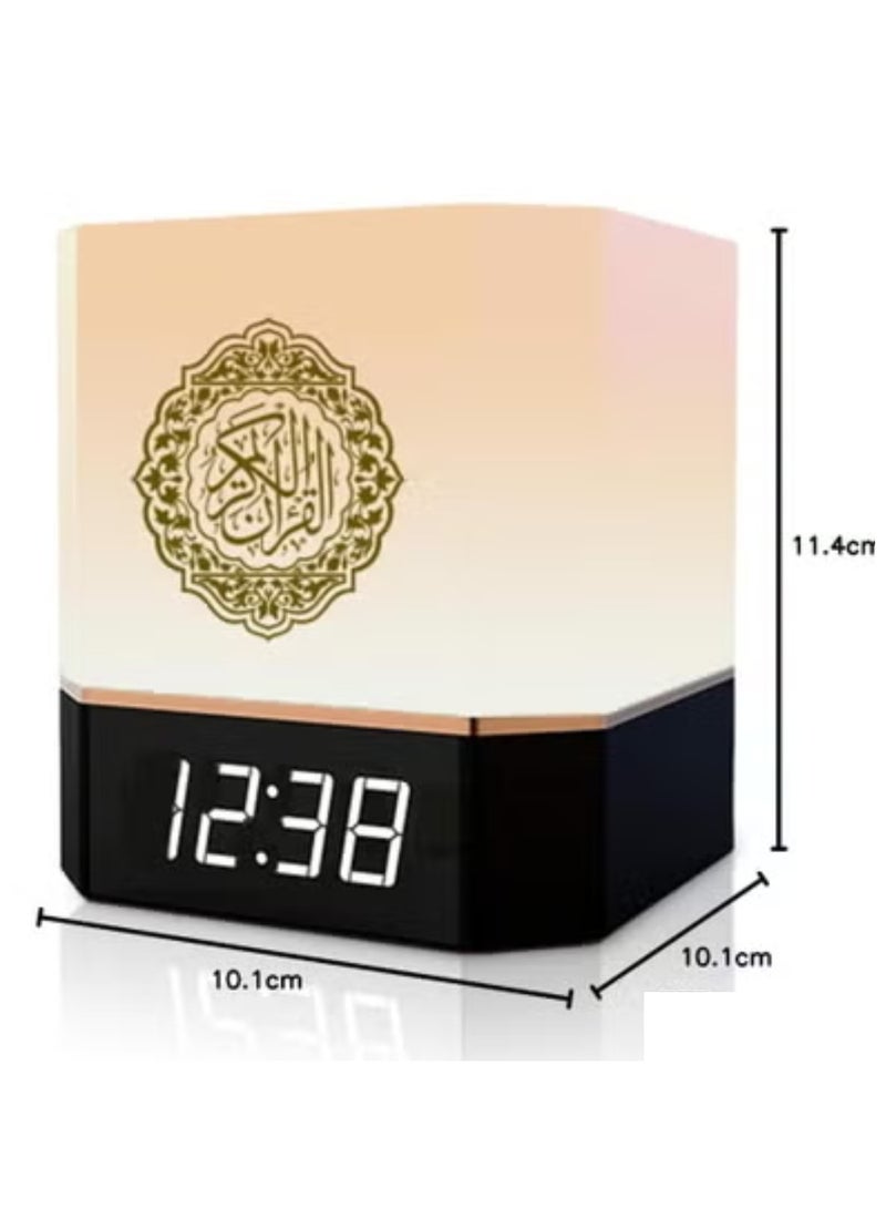 TIGER Complete Quran Speaker with Lamp, Clock, 14 Language Translations, 18 Reciters, Azaan Settings & Mobile App Control – Ideal Islamic Gift for All Ages, Black  - Image 2