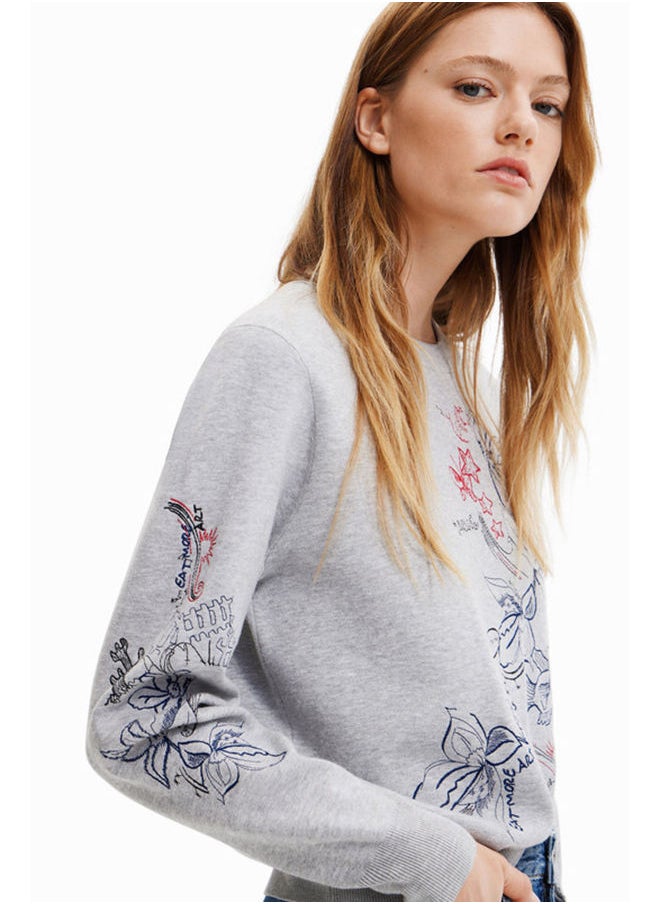 DESIGUAL - سترة مطرزة بالزهور - Image 1