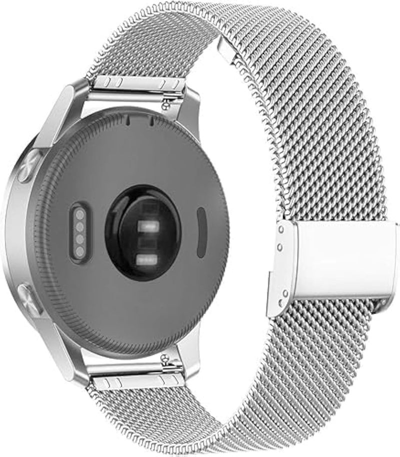 Stainless Steel Strap Compatible with Garmin Vivoactive 4 / Venu 3/2 / Forerunner 745/265/255 – 22mm Quick Release - Image 2