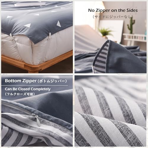 TRIWONDER Sleeping Bag Liner Camping Sheet Travel Sheet Cotton Lightweight Sleeping Sack for Camping, Traveling, Hotels & Backpacking (Grey, L -70.9x90.6 in) - Image 3