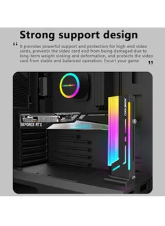 General Vertical graphics card bracket 5V *light synchronization ARGB jack illusion Graphics card support bracket  - Image 2